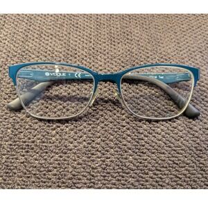 Vogue VO 3940 Teal Blue & Silver Cat Eye Eyeglass Frames - Non-Prescription